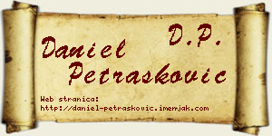 Daniel Petrašković vizit kartica